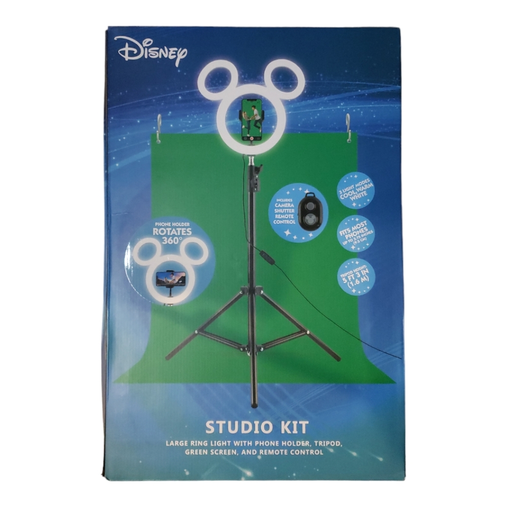 Mickey Mouse 12" Ring Light Studio Kit - Picture 1 of 2